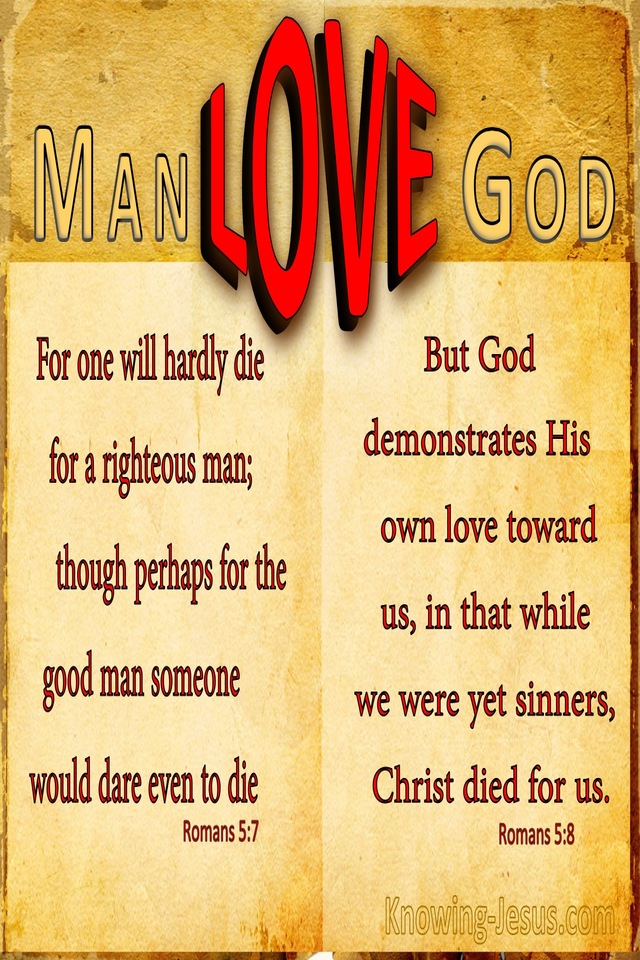 Romans 5:7 One Will Hardly Die For A Righteous Man (yellow)